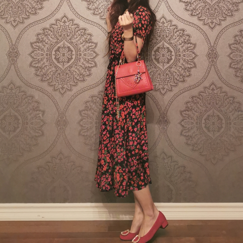 Coccinelle italy mini leather bag